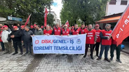 Edremit’te 1 Mayıs kutlandı
