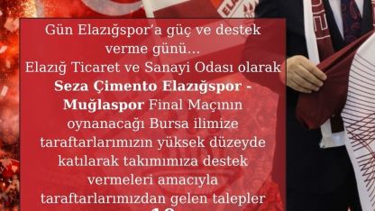Elazığ TSO Başkanı Alan’dan taraftarlara 10 otobüs