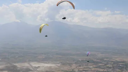 Erzincan yamaç paraşütünde Türkiye ikincisi oldu
