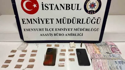 Esenyurt’ta, boş binada uyuşturucu ticareti yapan şahıslar yakalandı
