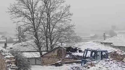 Eskişehir’in kırsalı mayıs ayında beyaza büründü