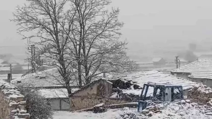 Eskişehir’in kırsalı mayıs ayında beyaza büründü