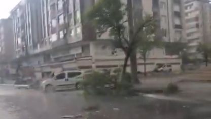 Gaziantep’te "süper hücre" fırtınası şehri talan etti