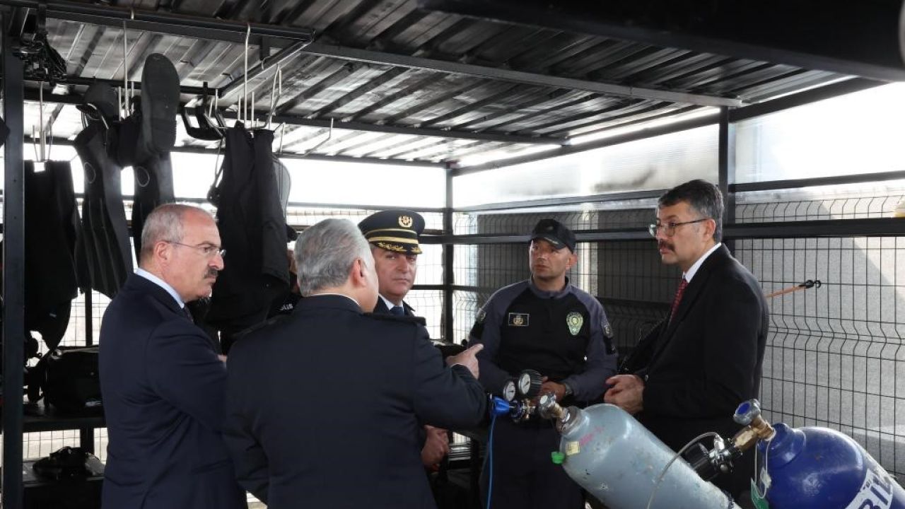 İçişleri Bakan Yardımcısı Çelik, Deniz Polisi Eğitim Merkezi’nde incelemelerde bulundu