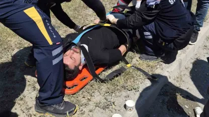 Iğdır’da otomobil takla attı: Sürücü yaralandı