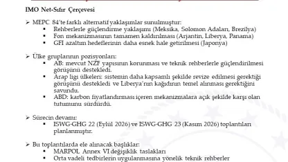 IMO Deniz Çevresini Koruma Komitesi’nin kararları açıklandı