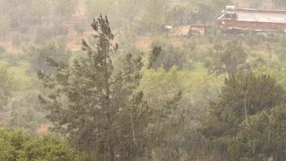 Kahramanmaraş’ta gök gürültü sağanak yagış etkili oldu