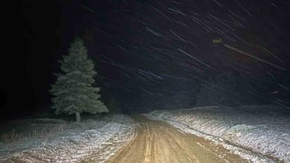 Kastamonu’nun yüksek kesimlerinde kar yağışı etkili oluyor