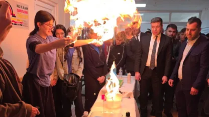 Kaymakam Algın öğrencilerin bilimsel etkinliğine katıldı
