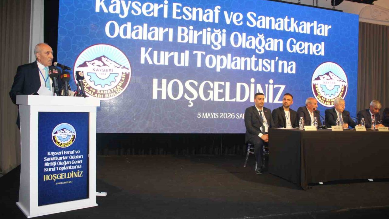 Kayseri Esnaf ve Sanatkarlar Odaları Birliği Genel Kurulu başladı