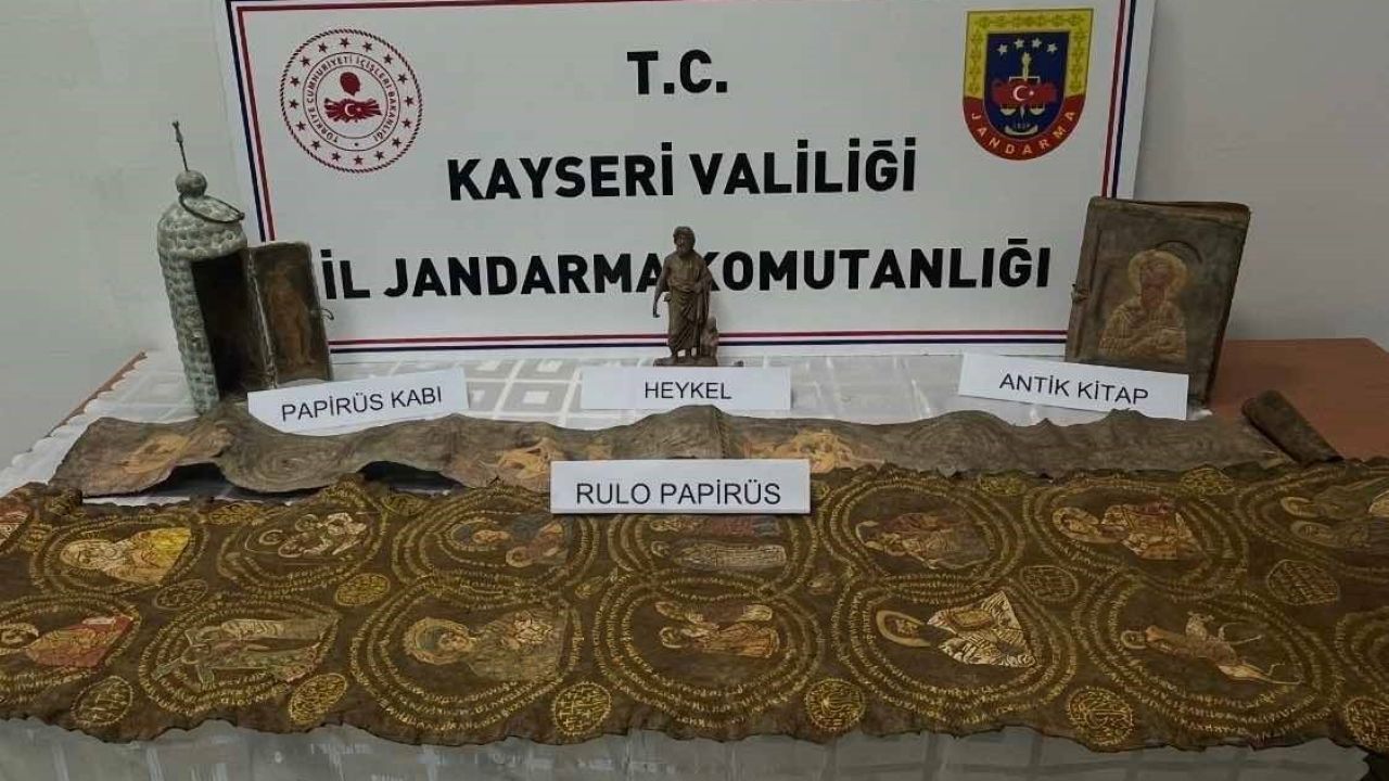 Kayseri’de tarihi eser operasyonu: 1 gözaltı
