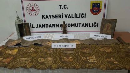 Kayseri’de tarihi eser operasyonu: 1 gözaltı