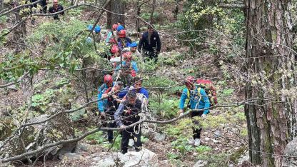 Kazdağları’nda 100 kişilik personelle zorlu kurtarma operasyonu