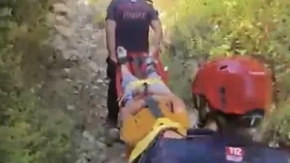 Kekik toplarken dere yatağına düşen çocuk yaralandı