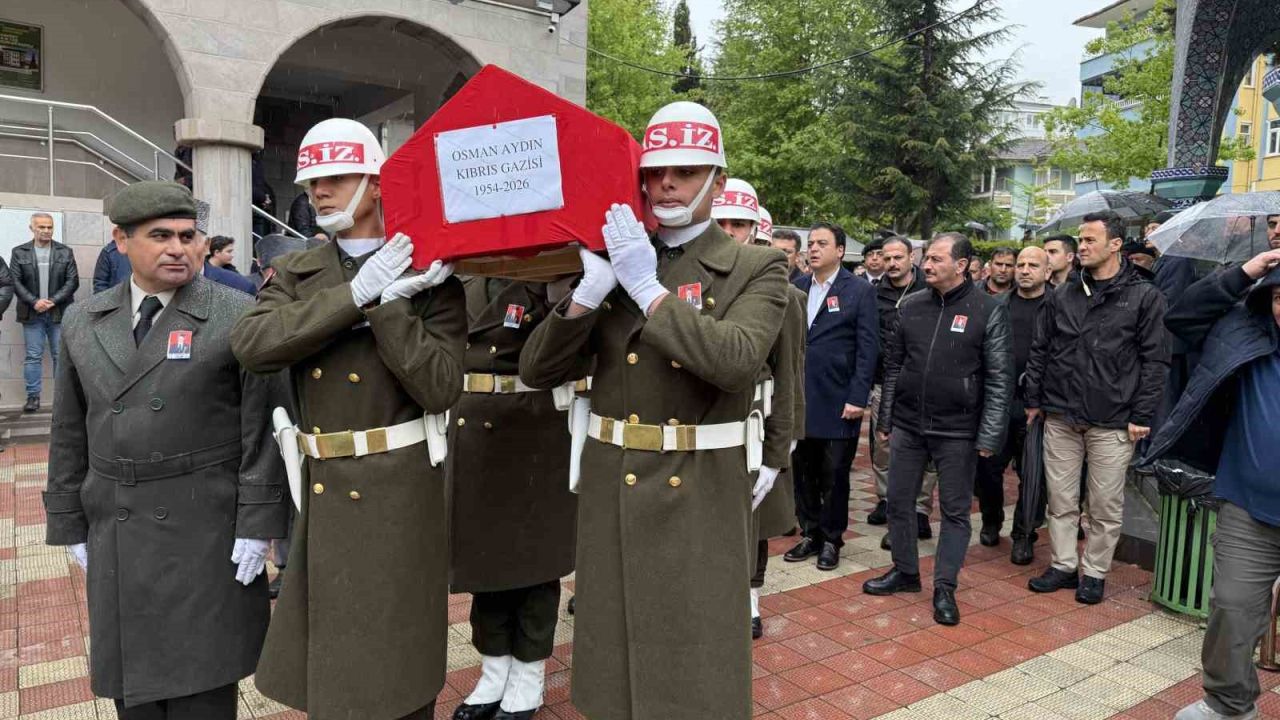 Kıbrıs gazisi son yolculuğuna uğurlandı