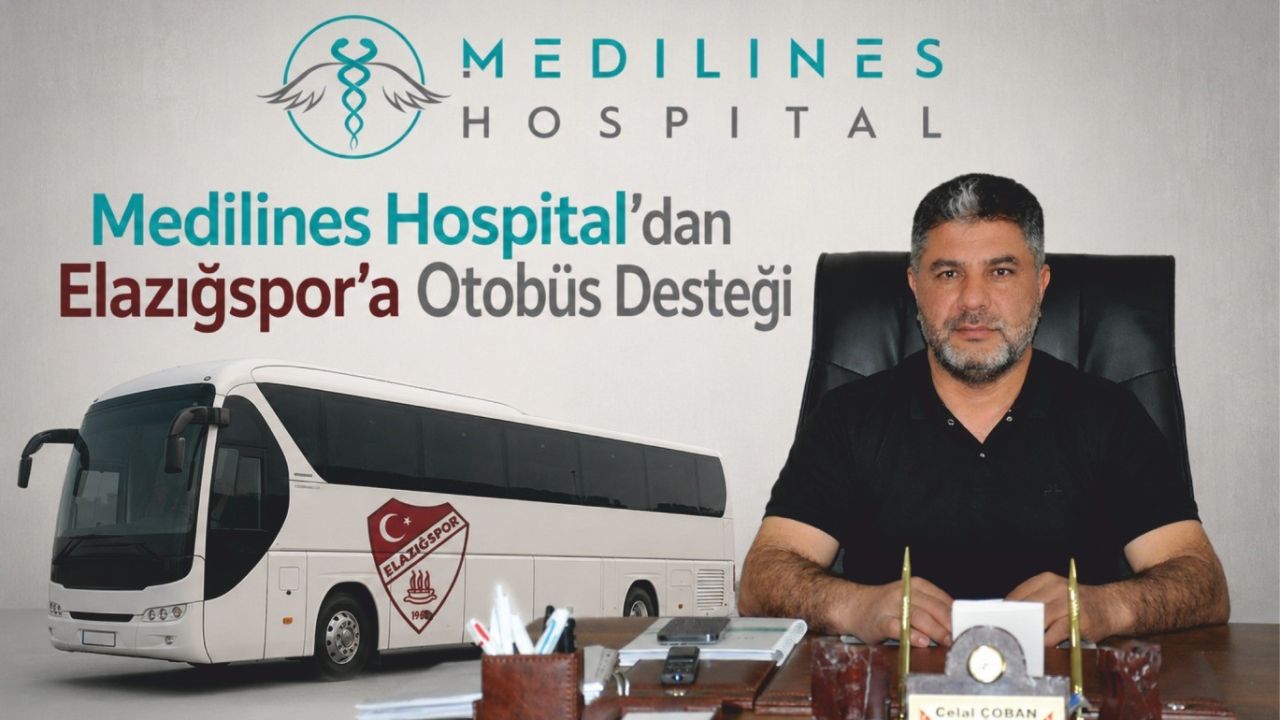 Medilines Hospital’dan Elazığspor’a otobüs desteği