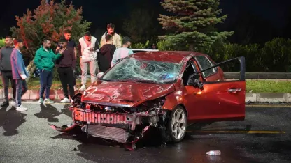 Niğde’de kontrolden çıkan otomobil takla attı: 1 yaralı