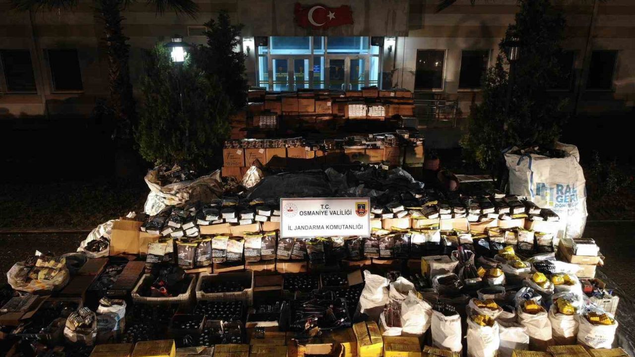 Osmaniye’de 15 milyonluk kaçak ürün operasyonu: 3 tutuklama
