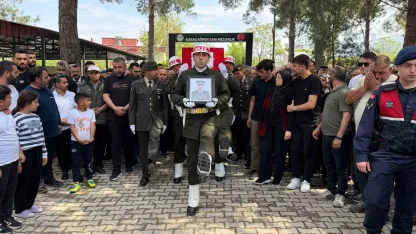 Osmaniye’de kanserden vefat eden astsubay için cenaze töreni düzenlendi
