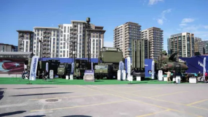 SAHA EXPO’daki çok katmanlı sistemler havadan görüntülendi