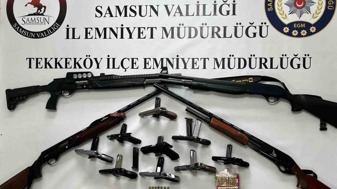 Samsun’da ruhsatsız silah operasyonu