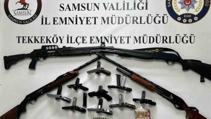 Samsun’da ruhsatsız silah operasyonu