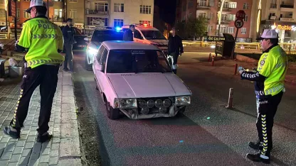 Sigortasız, muayenesiz ve plakasız araç sürücüsüne 12 bin 942 lira ceza
