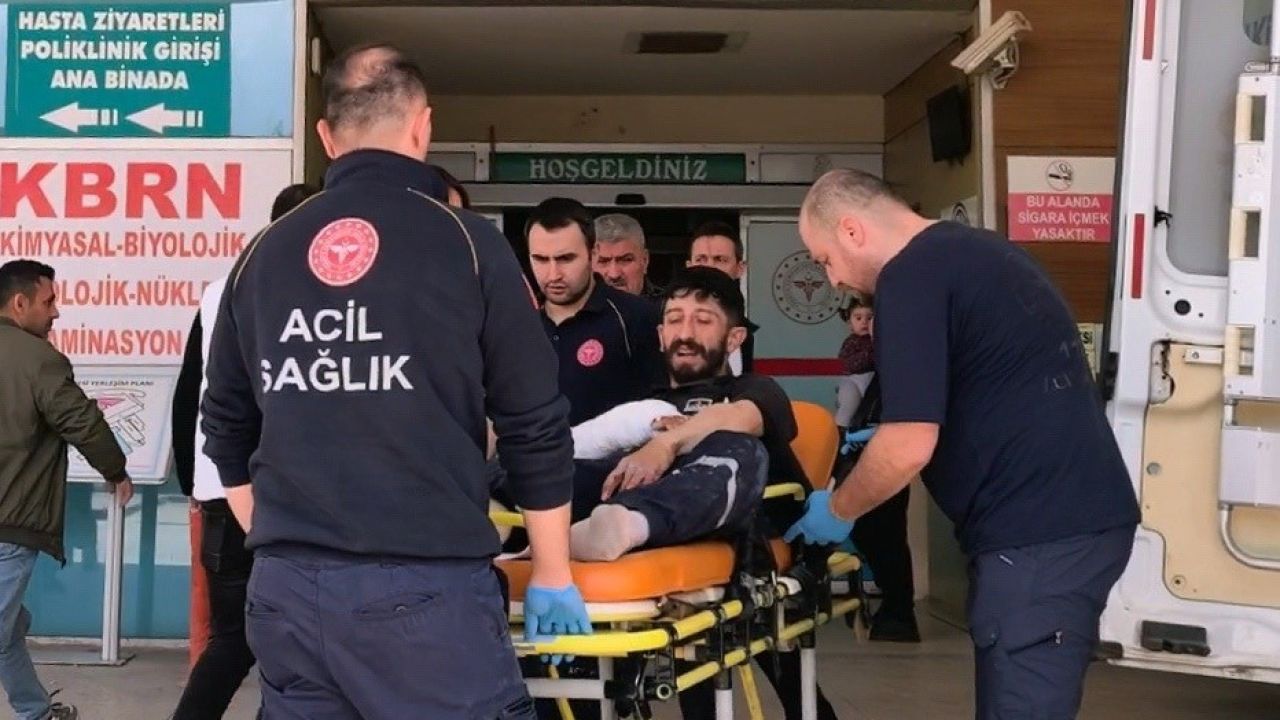 Spiral taşı fırladı, bir genç yaralandı