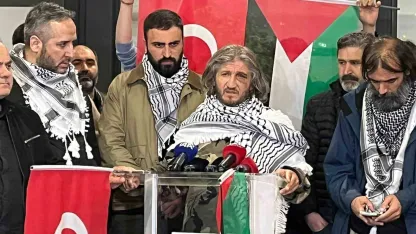 Sumud Filosu aktivisti Hüseyin Oral, İstanbul’a geldi