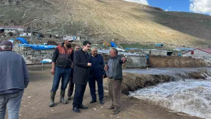 Susuz’da taşkın alarmı: Kaymakam Tutal riskli bölgelerde inceleme yaptı