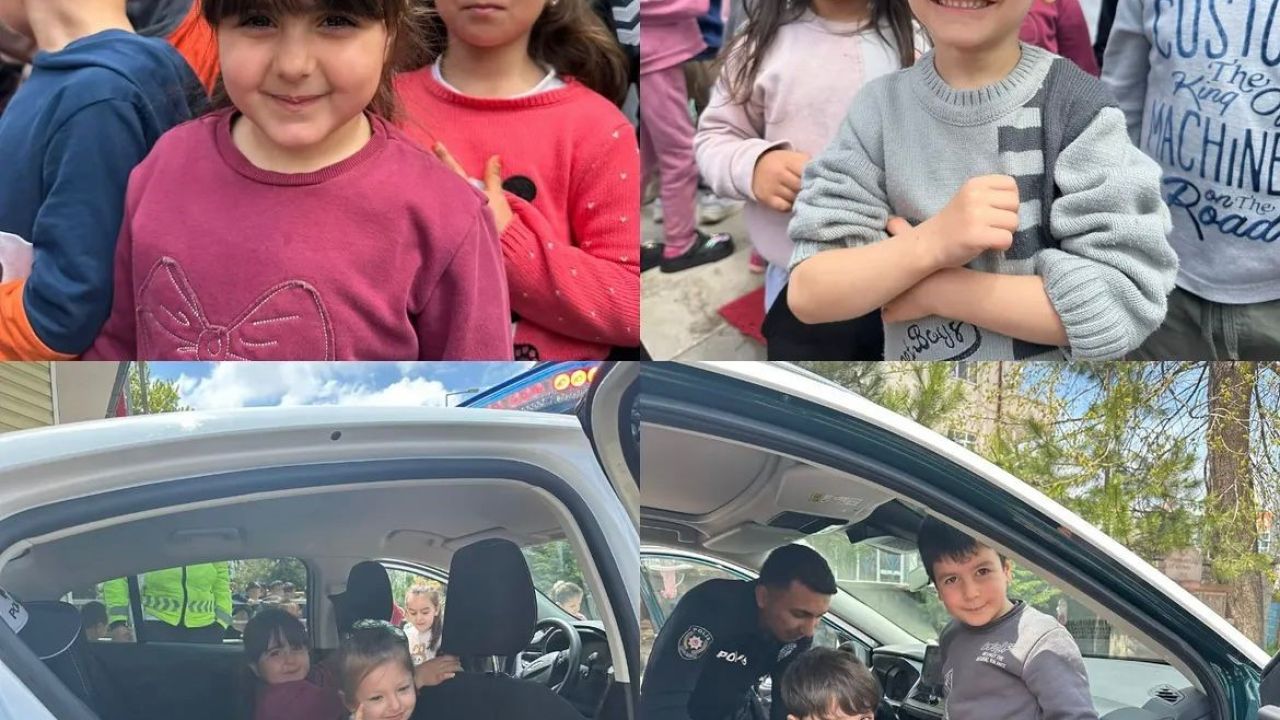 Tomarza’da minik öğrencilere trafik eğitimi