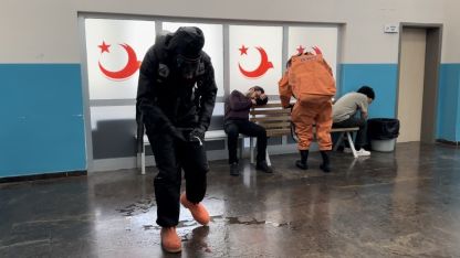 Van Geri Gönderme Merkezi’nde KBRN tatbikatı yapıldı