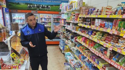 Zabıta ekiplerinden bakkal ve marketlere denetim