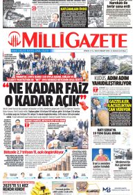 MİLLİ GAZETE Gazete Manşeti