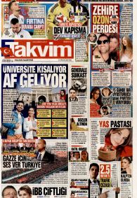 TAKVİM Gazete Manşeti