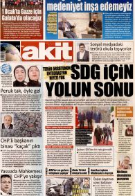 YENİ AKİT Gazete Manşeti