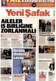 Yeni Şafak Gazetesi Gazete Manşeti