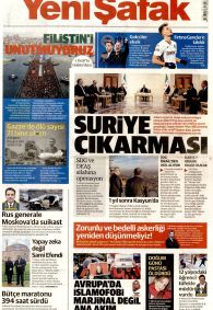 YENİ ŞAFAK Gazete Manşeti