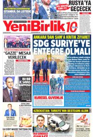 YENİBİRLİK Gazete Manşeti