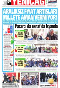 Yeniçağ Gazetesi Gazete Manşeti